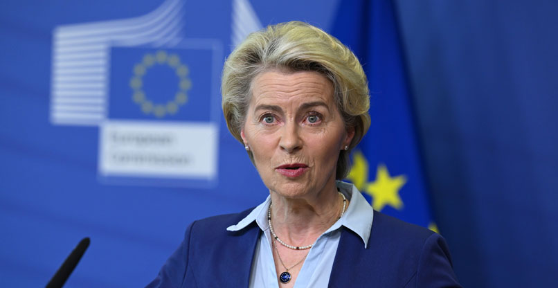 נשיאת הנציבות האירופית, אורסולה ון דר לין.