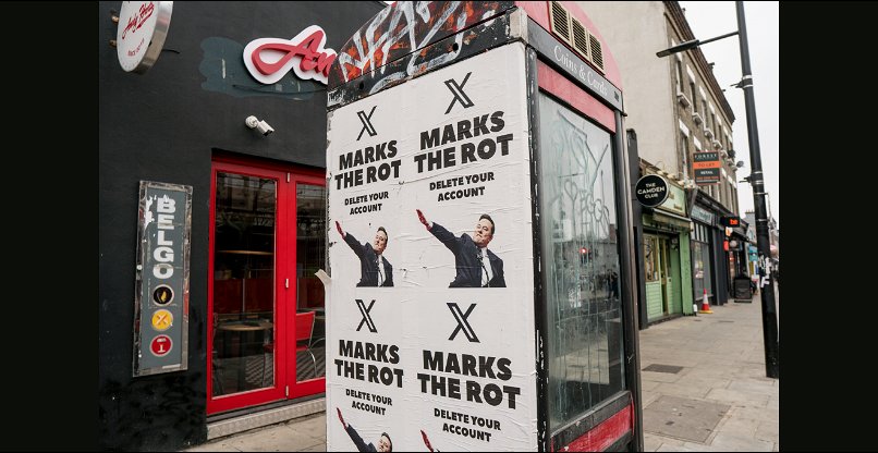 יצירתית במיוחד. המחאה נגד מאסק בלונדון ובבריטניה.