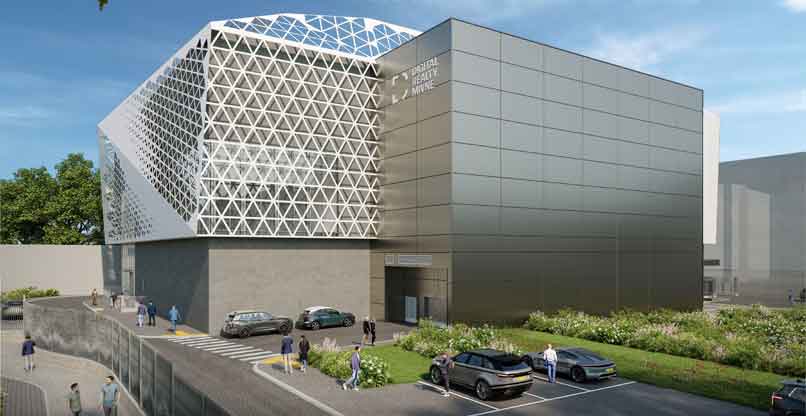 הדמיית חוות השרתים החדשה של מד וואן.