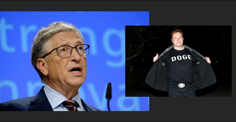 האחד תורם והשני מקצץ. ביל גייטס ואילון מאסק.