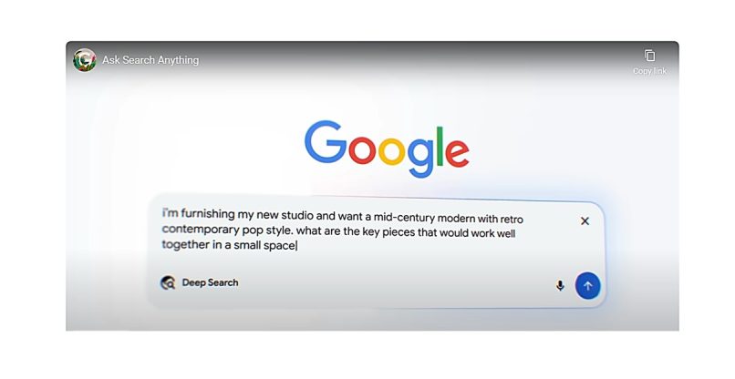 סופסוף מגיע לגוגל חיפוש. חיפוש מבוסס AI.