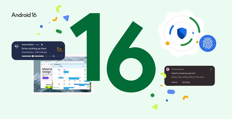 הושקה על ידי גוגל. מערכת ההפעלה אנדרואיד 16.