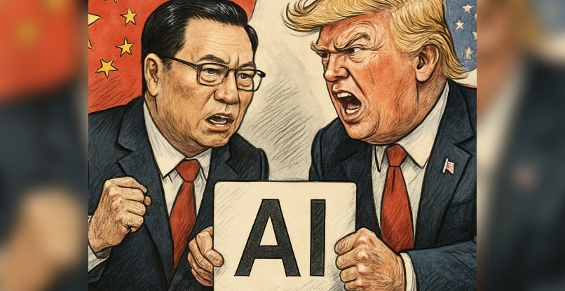 החלו להתקוטט על הובלת תחום ה-AI. נשיא ארה"ב, דונלד טראמפ ו-ראש ממשלת סין, לי צ'יאנג.