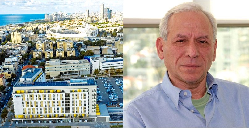 מימין: זהר זיסאפל ז"ל - ממקימי תעשיית ההיי טק הישראלית ומייסד קבוצת רד. משמאל.: הגגות הסולאריים במכללת ת"א-יפו.