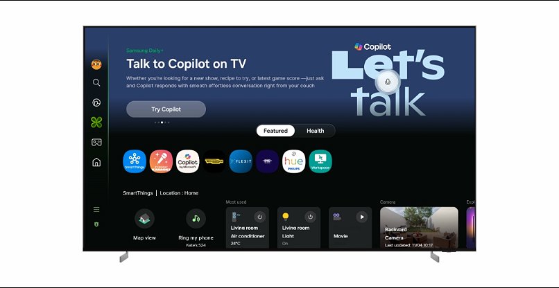 משולב בטלוויזיות ובמסכים החכמים של סמסונג. קופיילוט של מיקרוסופט.