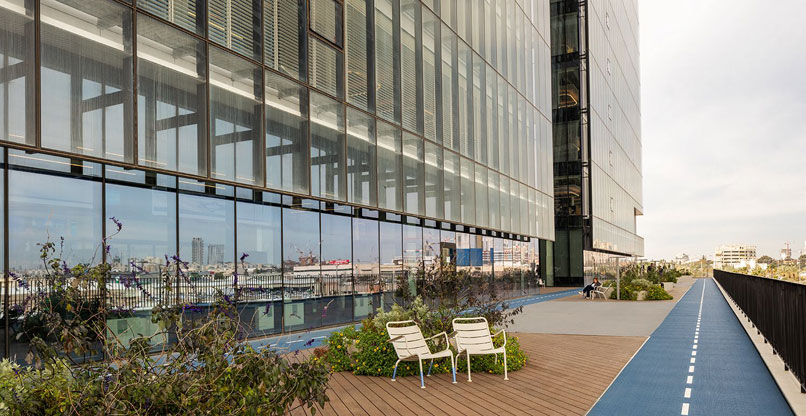 הקמפוס החדש של בנק דיסקונט במתחם האלף במערב ראשון לציון.