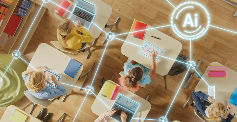 הבינה המלאכותית נכנסת לכיתה.