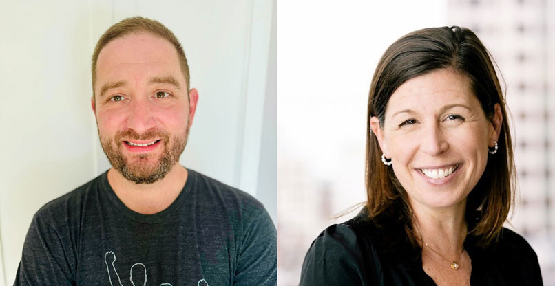 מימין: לי מור, סמנכ"לית השיווק של קודו, ואיתן שכטר, סמנכ"ל המכירות הגלובליות של החברה.