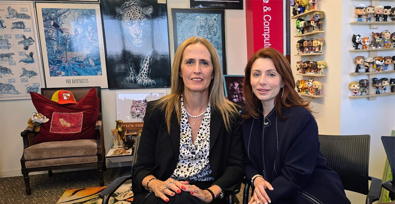 מימין: אלכסה ולטמן וגל זילברמן ניסים, גלאקסי אינווסטינג