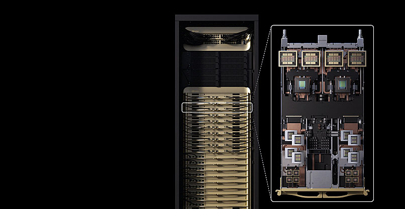 מערכת המחשוב בארון יחיד Vera Rubin NVL144 CPX.