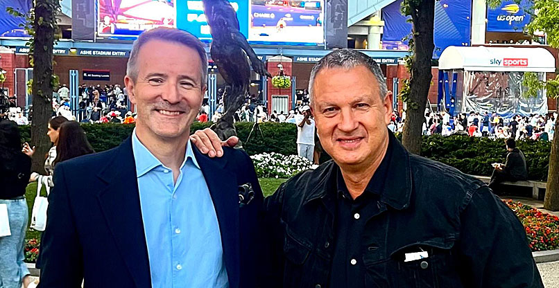 מימין: ד"ר אראל מרגלית, מייסד JVP וארניקס, ורובין גילת'רופ, מנכ"ל ארניקס.