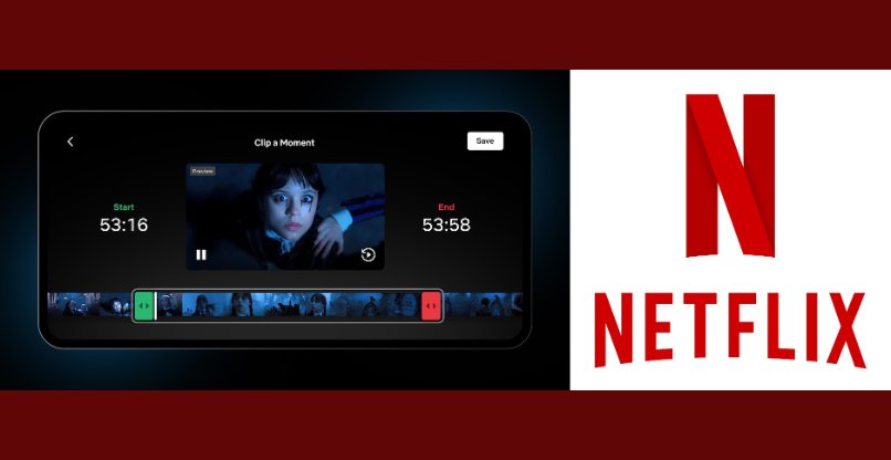 תוכלו לערוך קטעים מתכניה באפליקציה, ולשתף אותם. נטפליקס.