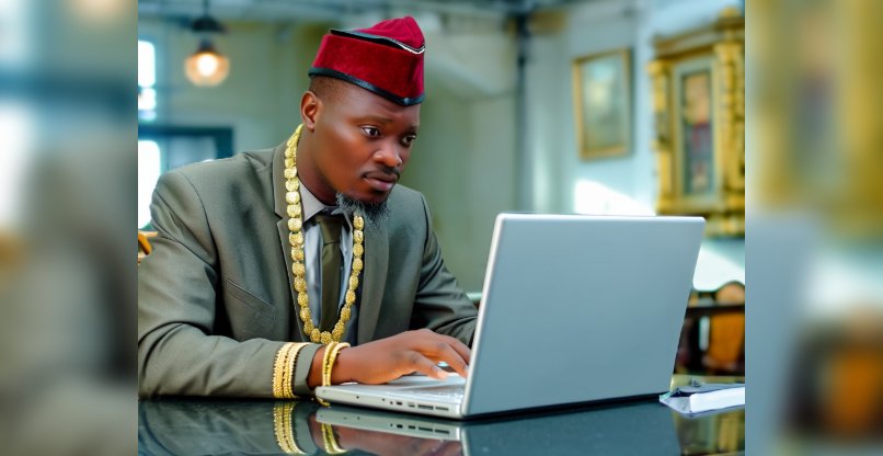 אפשר היה לחשוד כשהוא הודיע שזכיתם בירושה ממנו. הנסיך הניגרי.