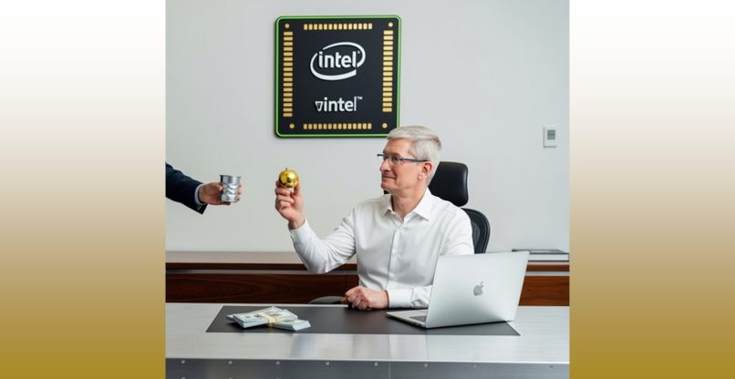 מבקשת מאפל ומנכ"לה טים קוק כסף. אינטל.