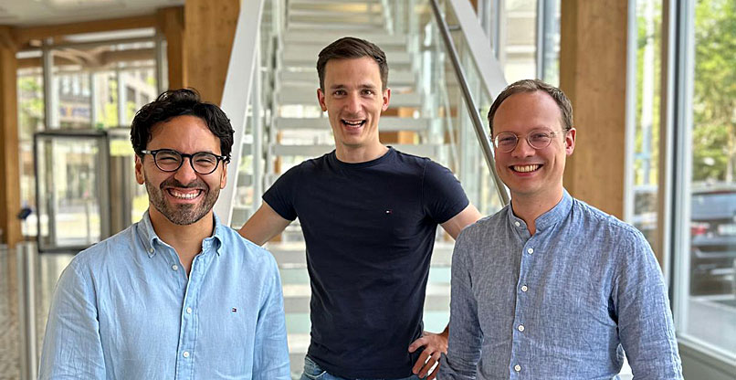 מייסדי Lakera.AI: דיוויד האבר, מתיאס קראפט ומתאו רוג'אס.