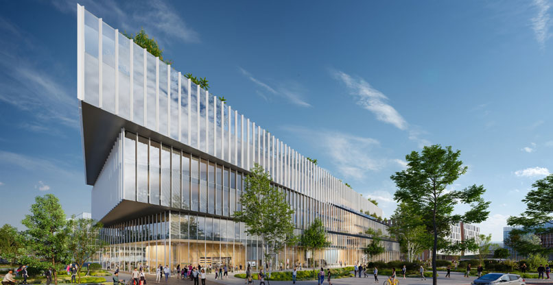 הדמייה של האתר החדש של אנבידיה בבאר שבע.