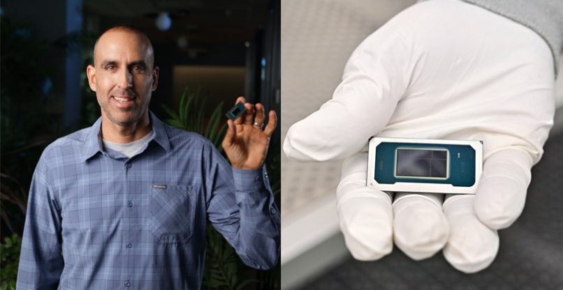 מימין: Panther Lake. משמאל: זוהר צבע, סגן נשיא חטיבת המחשוב באינטל ישראל, שהיה מראשי צוות הפיתוח של מעבדי ה-Panther Lake החדשים.