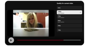 שדרוג סרטונים לרזולוציה של 1020 פיקסלים. יוטיוב.