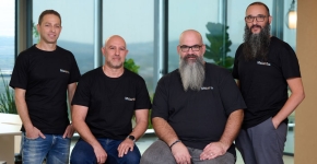 מייסדי מלנטה: קובי בן נעים, המנכ"ל, גיא בן אריה, מנהל הפיתוח, יוסי דנטס, מנהל המוצר הראשי, וטל קנדל, המנהל העסקי.