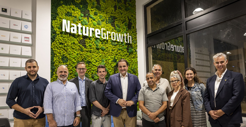 משלחת הבכירים ממדינת נורדריין-וסטפאליה בביקורה בשדרות.