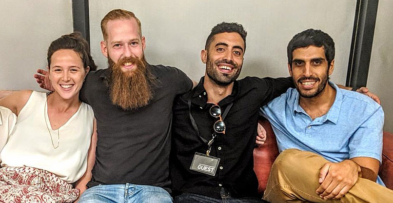 מקימי חיבורים 20-80: מימין - מורן ציפר גולדנברג, ברק דרכסלר, בן שנפר וניר יששכר.