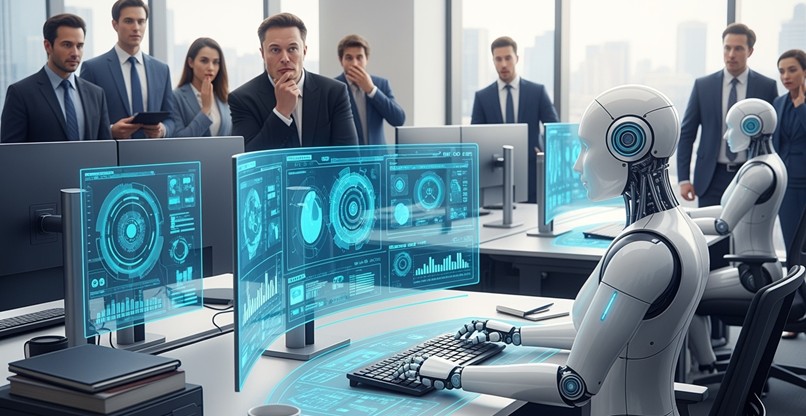 אילון מאסק טוען שהיא תשתלט על המשרות האנושיות. הבינה המלאכותית.