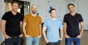 מייסדי דואל בירד. משמאל לימין: אמיר גלעד, אהוד אליעז, גלעד טל ואוהד גמליאל.