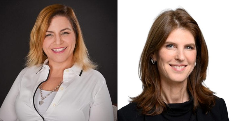 משמאל: עידית חן, סמנכ"לית מערכות מידע בלובינסקי; מימין: מירי פלג, סמנכ"לית מערכות המידע של דקסל פארמה.