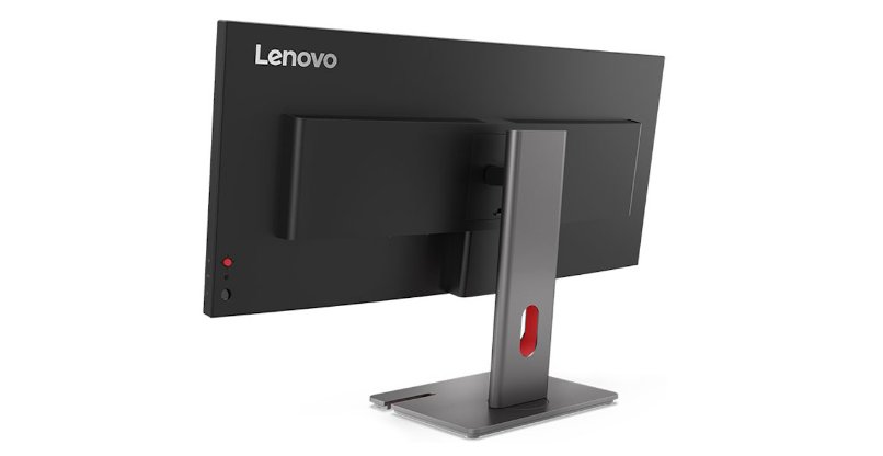 חשיבה על הפרטים גם בגב המסך. ThinkVision P34WD-40 של לנובו.