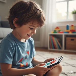 סמארטפון ראשון בגיל 6.