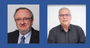 מימין לשמאל: אריה עמית - יועץ בכיר לאסטרטגיה, ניהול שינוי וארכיטקטורות IT; ורז הייפרמן - יועץ בכיר לטרנספורמציה דיגיטלית, BDO Consulting, מרצה בתוכניות MBA במכללות אונו ורופין.