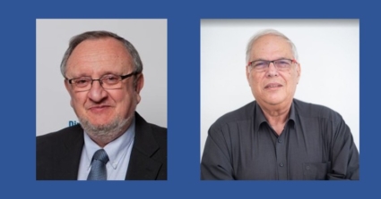 מימין לשמאל: אריה עמית - יועץ אסטרטגי I-amIT, ורז הייפרמן - יועץ בכיר לטרנספורמציה דיגיטלית, BDO Consulting, מרצה בתוכניות MBA במכללות אונו ורופין.