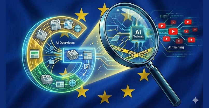 האיחוד האירופי פתח נגדה בחקירת הגבלים עסקיים. גוגל.