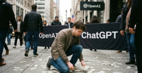 האם הוא החליט לאסוף את הכסף שעל הרצפה? סם אלטמן, מנכ"ל OpenAI.