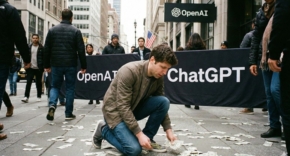 האם הוא החליט לאסוף את הכסף שעל הרצפה? סם אלטמן, מנכ"ל OpenAI.