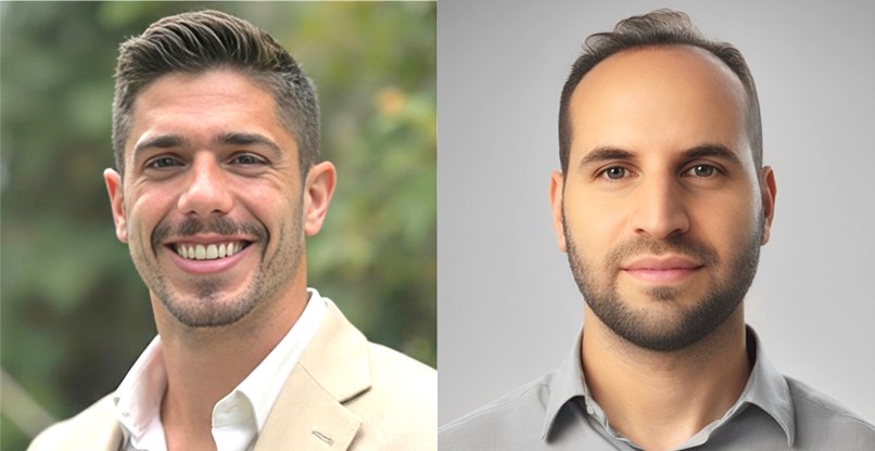 מימין לשמאל: נדב גרינברג, מנהל פתרונות תוכנה בחטיבת טרנספורמציה דיגיטלית ב-וואן, ורותם מזרחי, מנכ"ל ומייסד MS0.