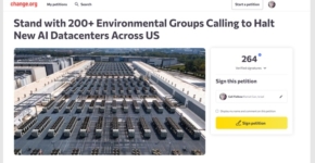 מתנגדים להקמת דאטה סנטרים לAI. מאות ארגונים להגנת הסביבה.