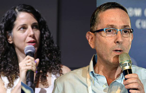 מימין: שימי ארנסט, סמנכ"ל מערכות מידע ודיגיטל במרכז הרפואי שיבא, ונעמה פרי כהן, מנהלת חטיבת בתי החולים הממשלתיים במשרד הבריאות.