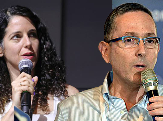 מימין: שימי ארנסט, סמנכ"ל מערכות מידע ודיגיטל במרכז הרפואי שיבא, ונעמה פרי כהן, מנהלת חטיבת בתי החולים הממשלתיים במשרד הבריאות.