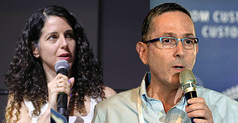 מימין: שימי ארנסט, סמנכ"ל מערכות מידע ודיגיטל במרכז הרפואי שיבא, ונעמה פרי כהן, מנהלת חטיבת בתי החולים הממשלתיים במשרד הבריאות.