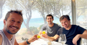 מימין: לאוניד מירסקי, מנכ"ל אופספליט; עומר פוגל, מייסד ראבן דאטה; ואלכס פרידמן, סמנכ"ל הטכנולוגיות של אופספליט.