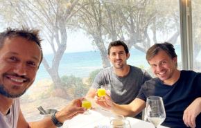 מימין: לאוניד מירסקי, מנכ"ל אופספליט; עומר פוגל, מייסד ראבן דאטה; ואלכס פרידמן, סמנכ"ל הטכנולוגיות של אופספליט.