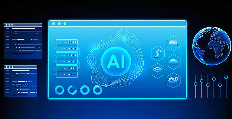 אילוסטרציה של מערכת AI.