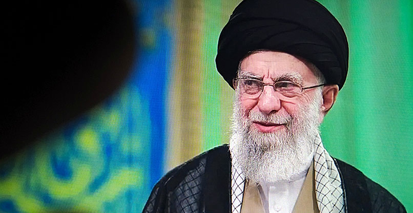 המנהיג העליון של איראן, עלי חמינאי.