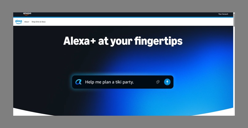 אלקסה של אמזון, מעכשיו בווב.