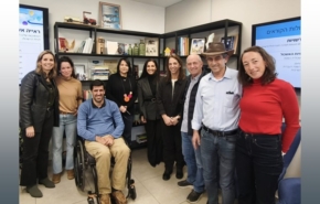 הצוות המוביל את מיזם ה-STEM בגליל המערבי. רם שמואלי, הפרויקטור, שני מימין.