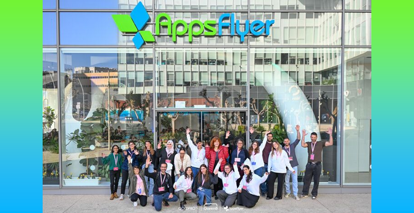 משתתפות האקתון ב-AppsFlyer, לחיזוק בטיחות נערות ברשת.