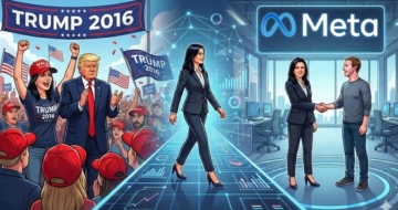 הייתה יועצת של טראמפ, וכעת הופכת לנשיאת וסגנית יו"ר מטא. דינה פאוול מק'קורמיק.