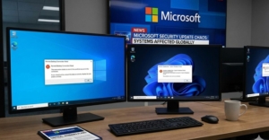 העדכון ששחררה יצר בעיות חמורות במחשבים. מיקרוסופט.