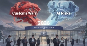 חששות מה-AI והעלאות מכסים. ועידת הפורום הכלכלי העולמי בדאבוס 2026.